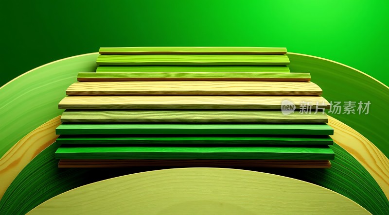 绿色阶梯自然之韵