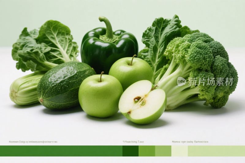 健康绿色果蔬展示