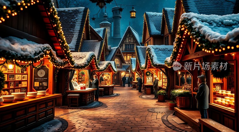 圣诞集市夜市
