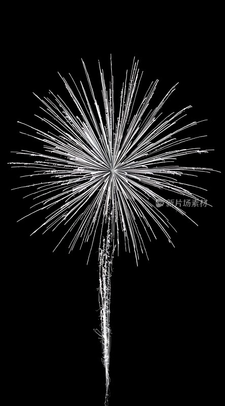 烟花绽放夜空光芒四射美丽绝伦