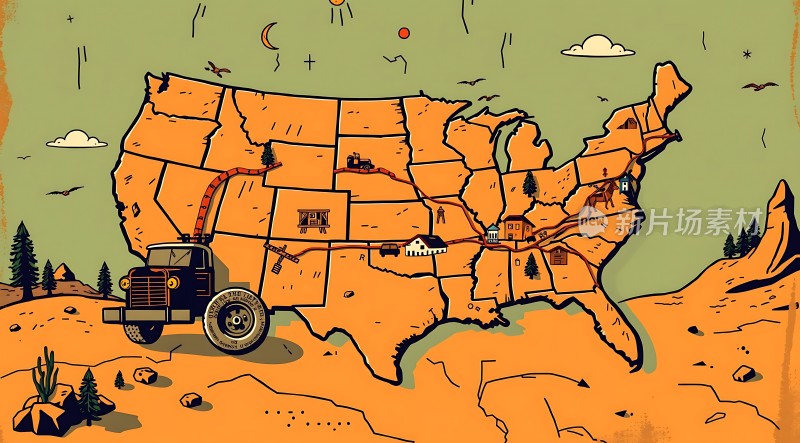 美国西部公路旅行