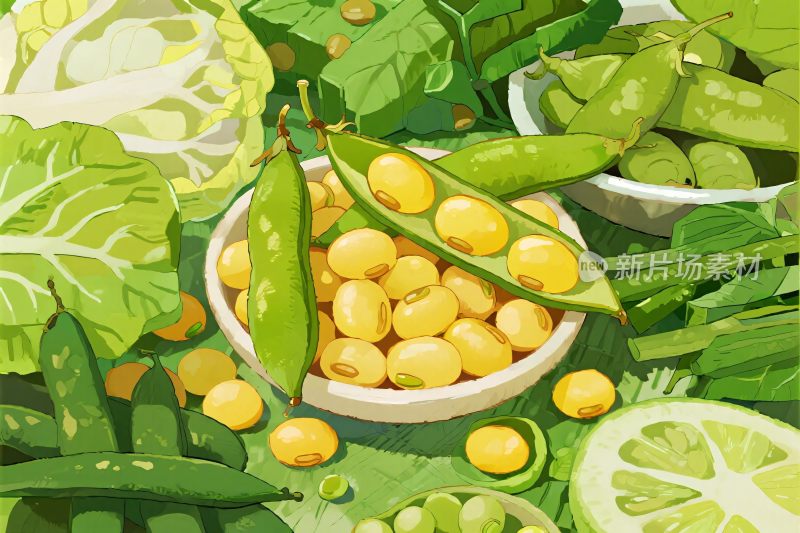 果蔬插画图