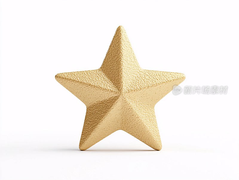 金色立体五角星