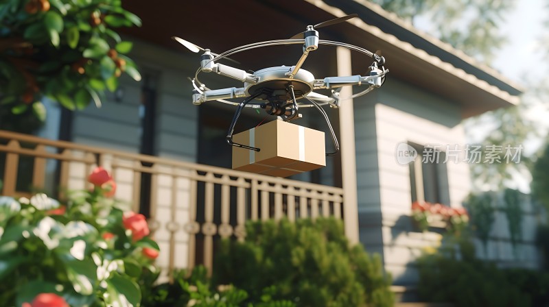 无人机配送包裹到家门口