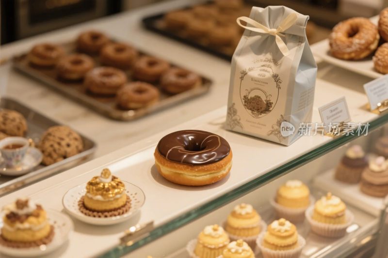 现代烘焙店甜点陈列