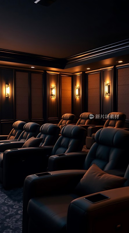 私人影院豪华座椅温馨氛围享受观影时光