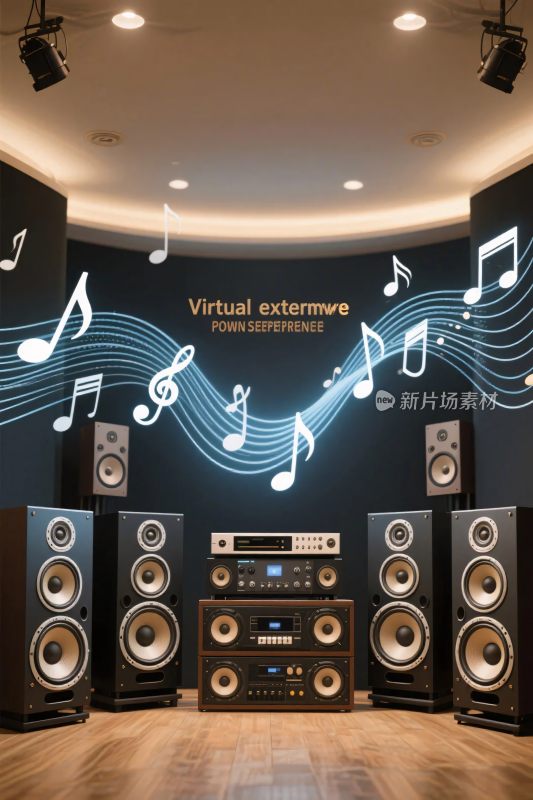 音乐主题音箱展览场景