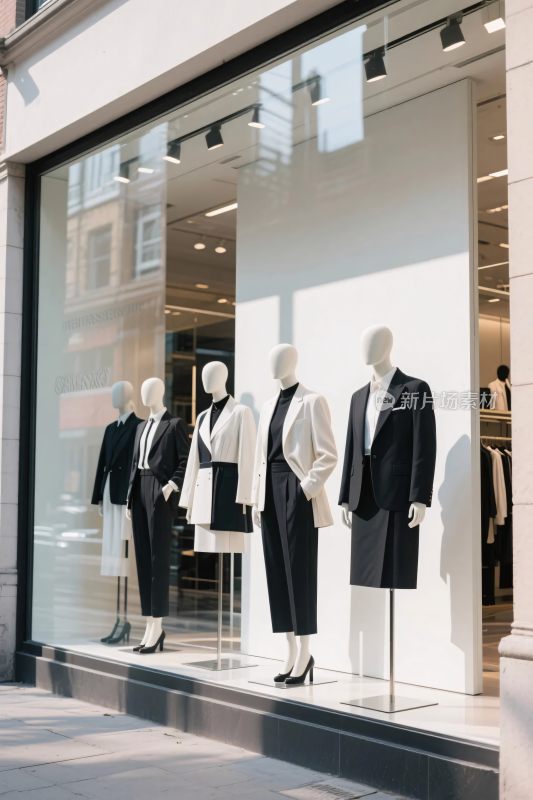 服装店橱窗模特陈列