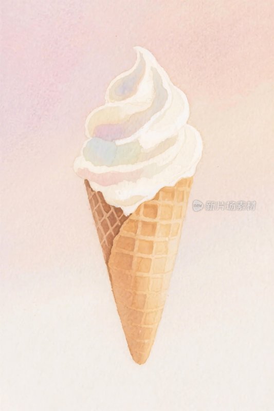 冰淇淋甜筒插画