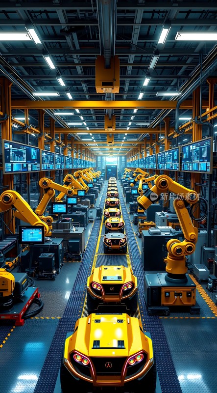 智能工厂未来汽车生产线