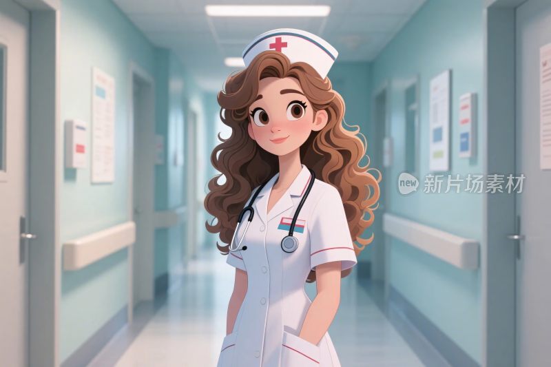 医院护士插画