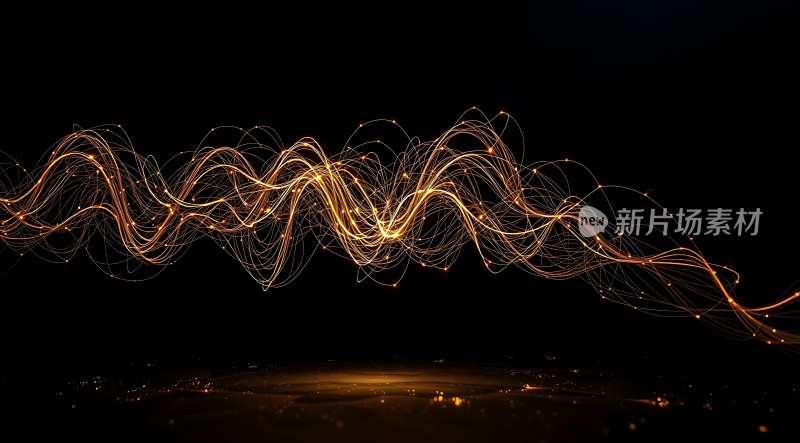 光之舞交织的光线与线条