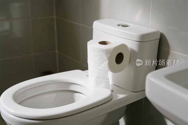 卫生间马桶与卫生纸