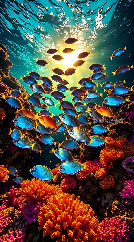 阳光下的海底世界