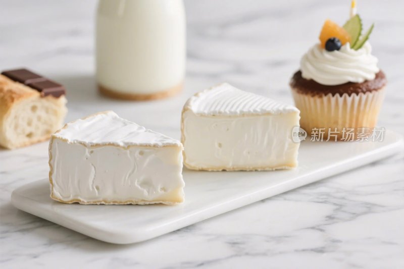 精美甜点与奶制品展示