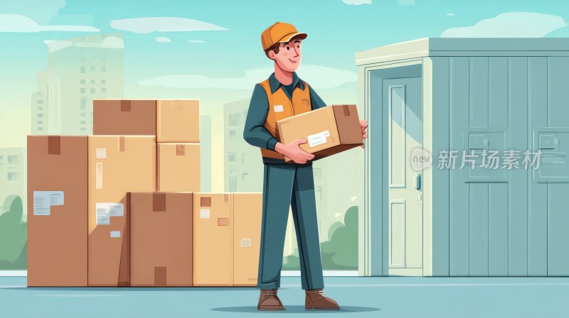 快递员的包裹派送