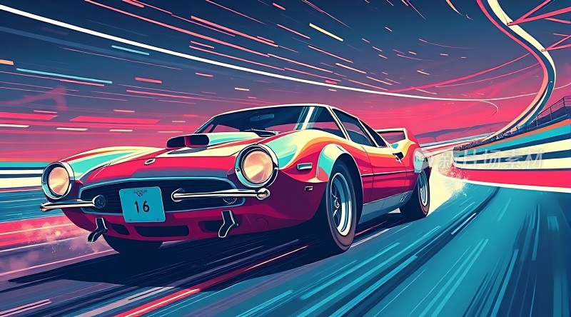 疾驰赛车速度与激情的完美结合