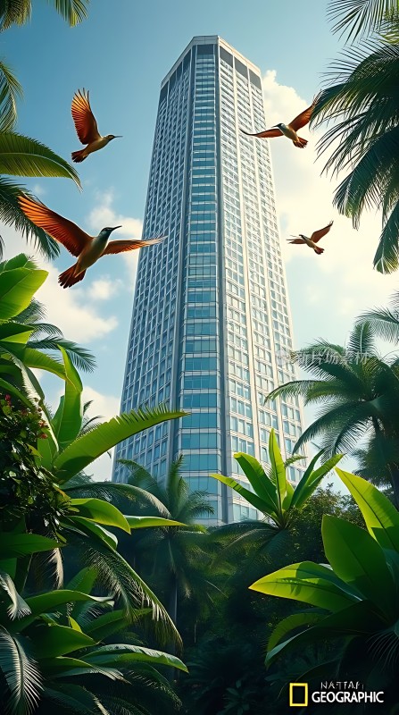 摩天大楼与自然和谐共处
