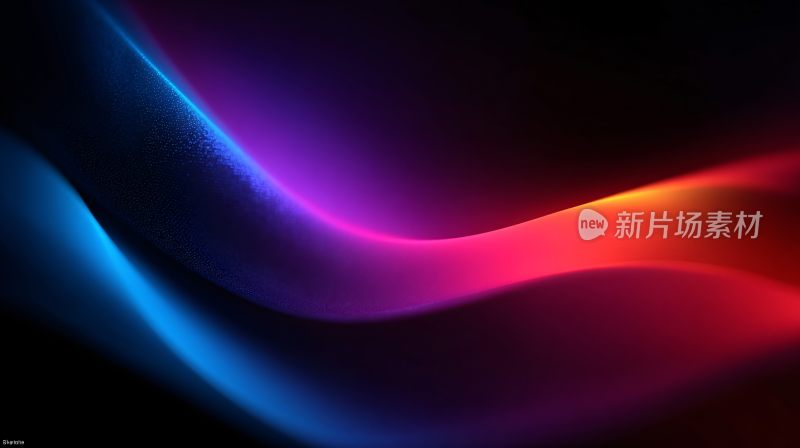 绚丽彩色流动光带背景