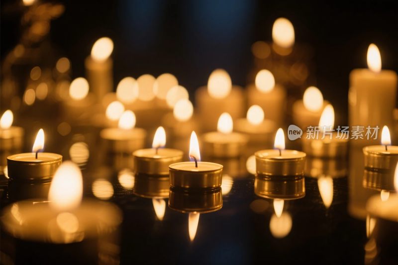 蜡烛烛光暖光场景