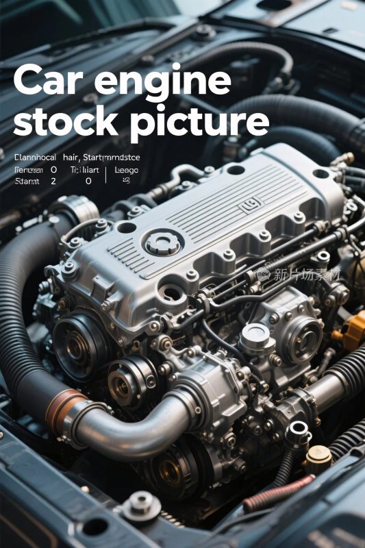 汽车发动机摄影图
