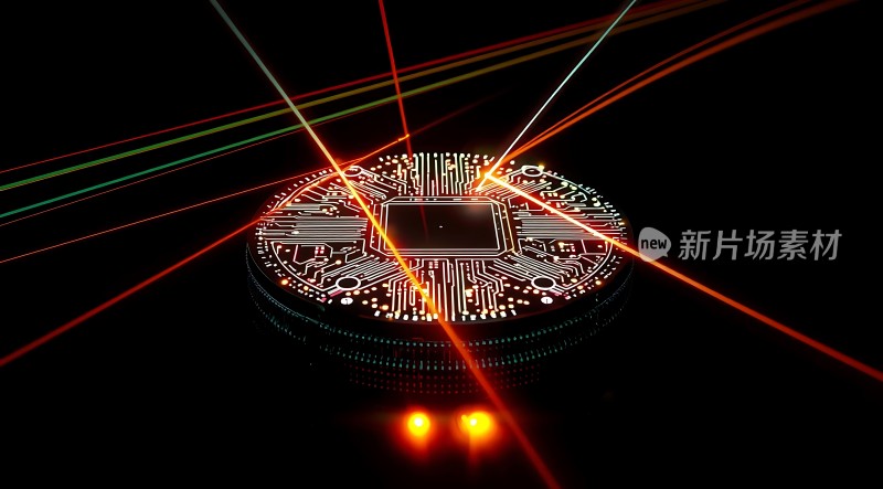 新片场素材芯片科技感