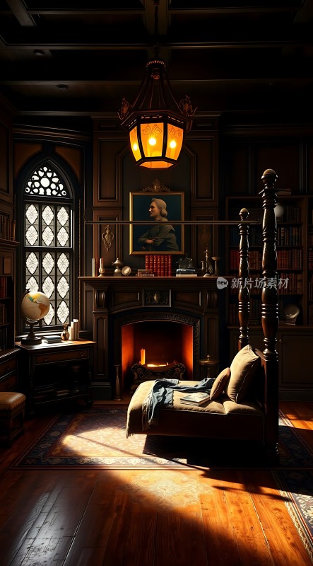 古董书房里的温暖时光