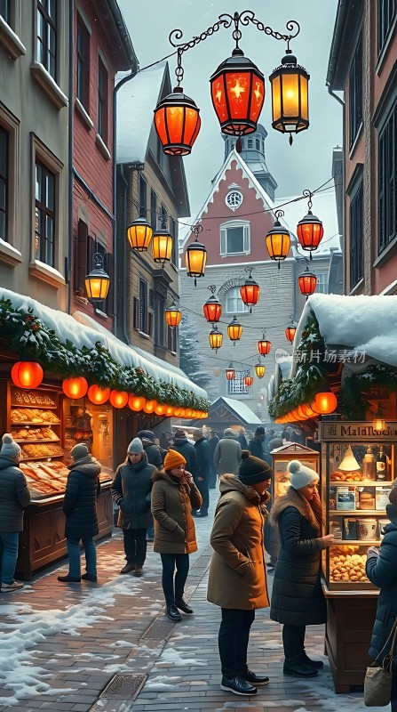 冬日集市暖意融融