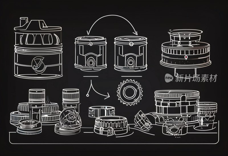 汽车零件图标集