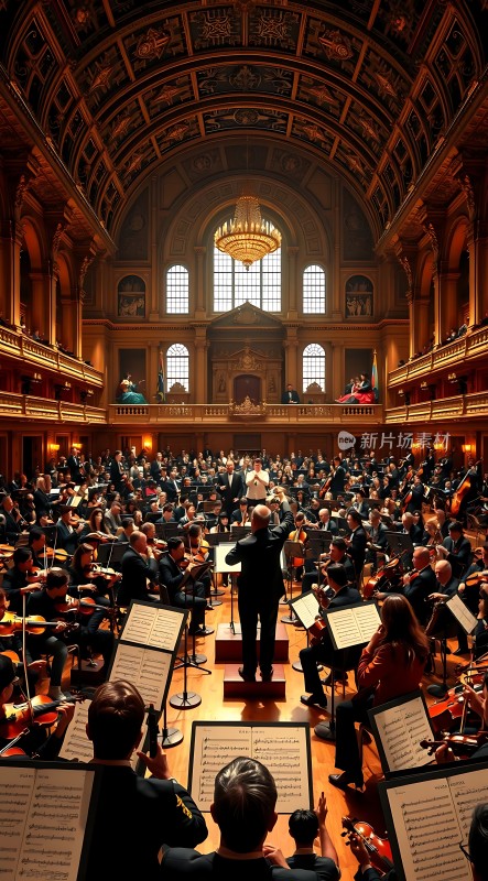 交响乐团演奏现场