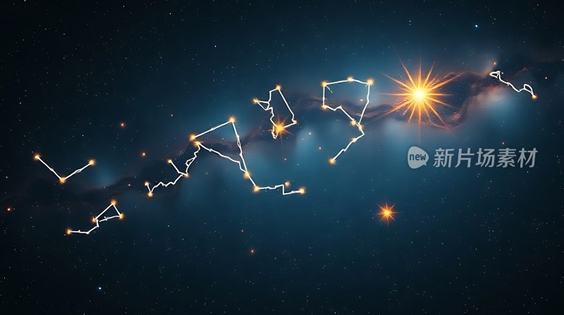 宇宙星河璀璨光芒