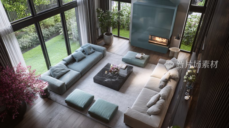 现代风格客厅室内景观