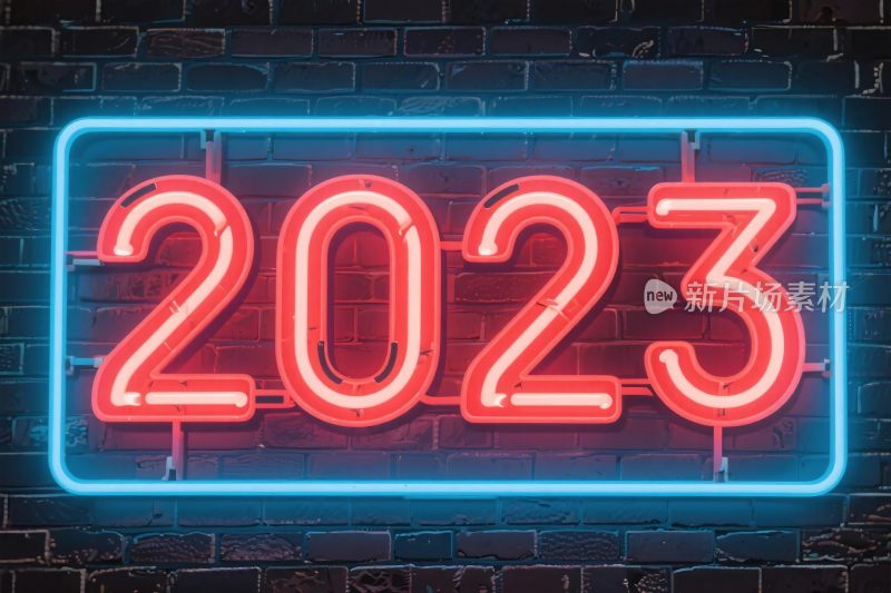 霓虹灯数字招牌