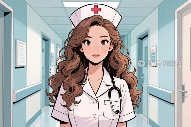 医院护士插画