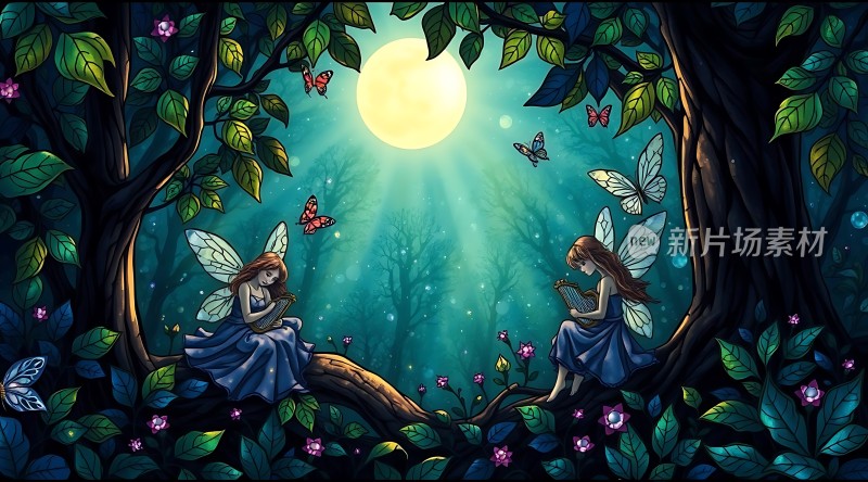 精灵夜曲月光下的旋律