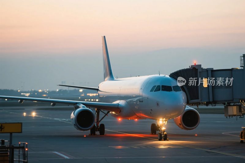 机场飞机停靠场景