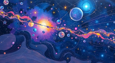 宇宙奇观星云与行星的梦幻之旅