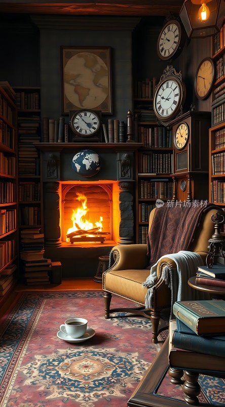 古董书房里的温暖时光