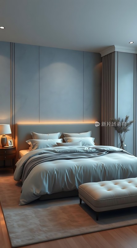 现代简约卧室温馨舒适宁静优雅