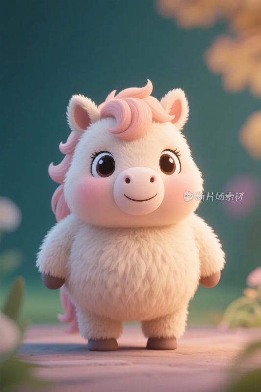 可爱卡通小马形象