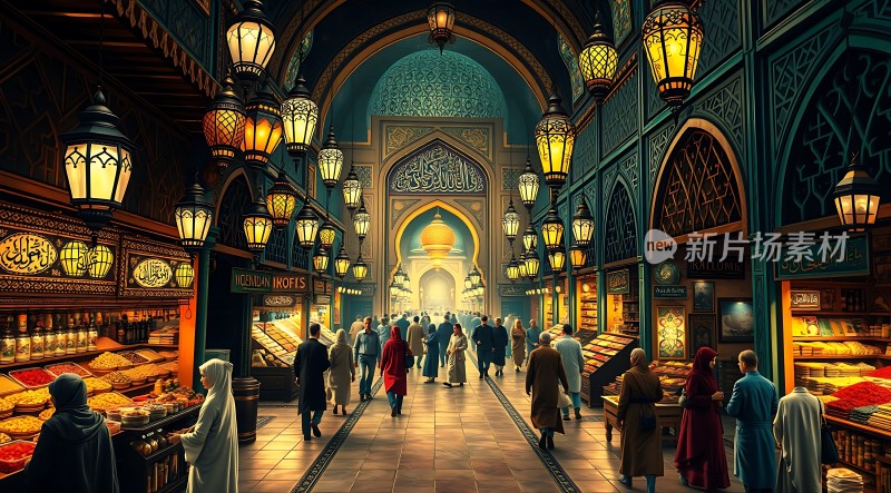 **繁华集市夜市**