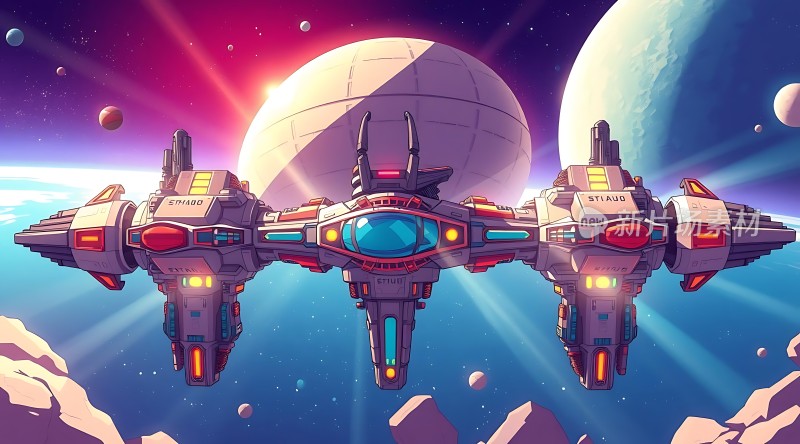 星际飞船探索未知宇宙