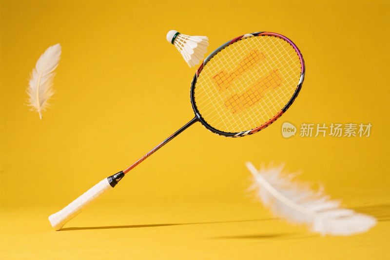 羽毛球拍羽毛球场景