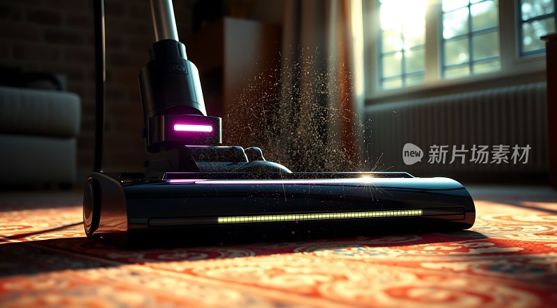 新片场素材 吸尘器清洁地毯