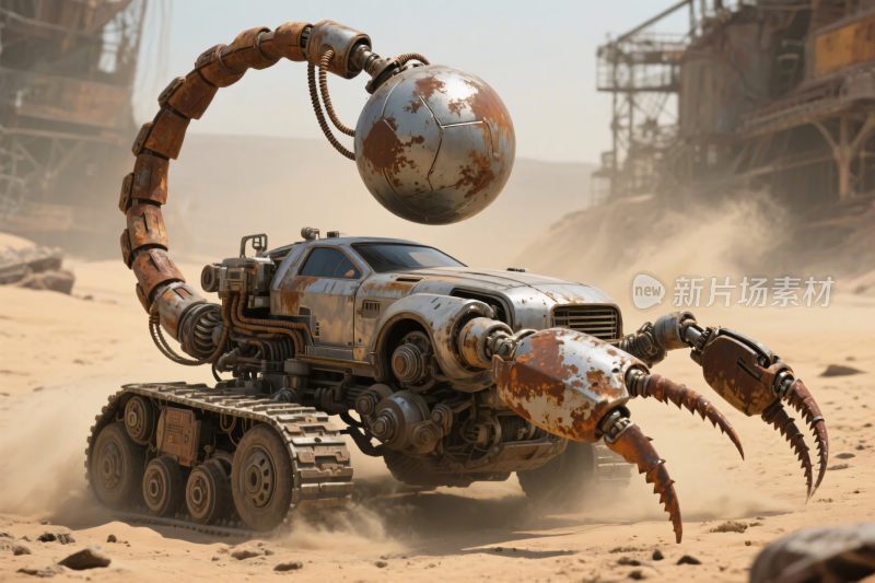 科幻机械沙漠车