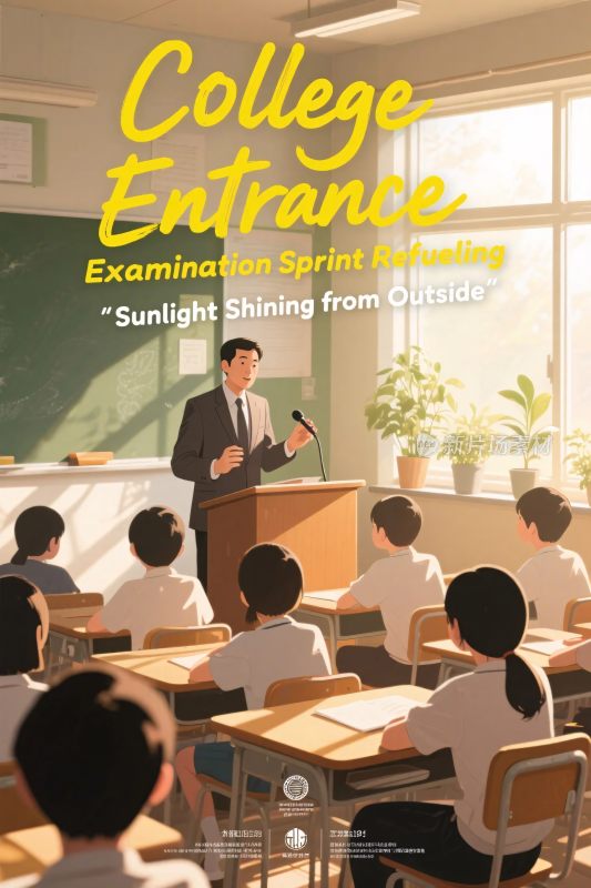大学入学考试冲刺插画