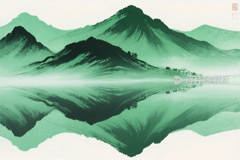 水墨山水意境画