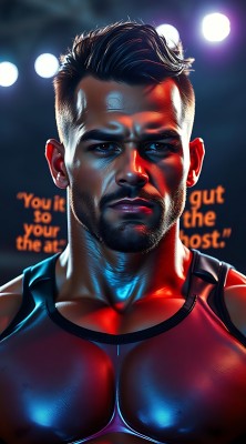 健美男子的力量与决心