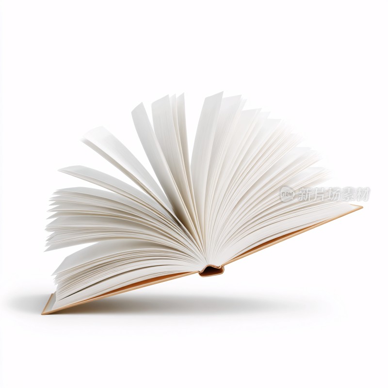 翻开的白色书籍