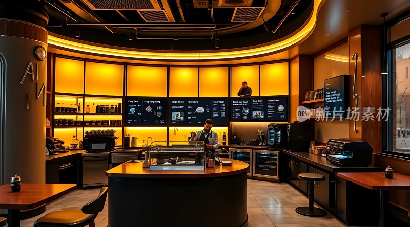 咖啡店温馨氛围现代设计风格顾客享受时光